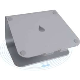 Rain Design mStand360 Laptop Stand w/ Swivel Base, Space Grey, mStand360 with swivel base transforms your notebook into a stylish and stable workstation so you can work comfortably and share ideas with others spontaneously at the push of a finger.