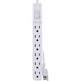 CyberPower MP1044NN Multipack, (2) 6-Outlet Power Strips, White, 2ft Cord, 1 Year Limited Warranty
