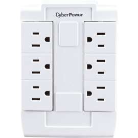 CyberPower GT600P Wall Tap Outlet, NEMA 5-15R Outlet(s), NEMA 5-15P Plug Type, Wall Tap Plug Style, White