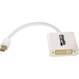 Plugable Mini DisplayPort (Thunderbolt 2) to DVI Adapter, (Supports Mac, Windows, Linux Systems and Displays up to 1920x1200@60Hz, Passive)