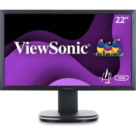 ViewSonic VG2249 22 Inch 1080p Ergonomic LED Monitor with HDMI DisplayPort and DaisyChain for Home and Office, 22" Monitor, Full HD 1920 x 1080, 16.7 Million Colors, 250 Nit