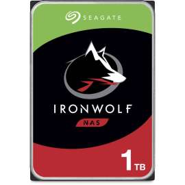 Seagate IronWolf ST1000VN002 1 TB Hard Drive, 3.5" Internal, SATA (SATA/600), Conventional Magnetic Recording (CMR) Method, 5900rpm