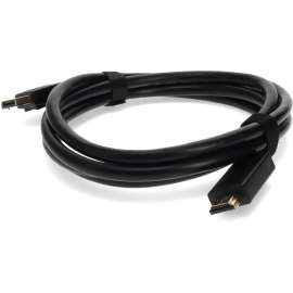 Addon 6ft DisplayPort Male to HDMI Male Black Cable Which Requires DP++ For Resolution Up to 2560x1600 (WQXGA), 100% compatible and guaranteed to work