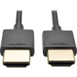 Tripp Lite 6ft Hi-Speed HDMI Cable w/ Ethernet Digital Video Slim UHD 4K x 2K 6', HDMI for Projector, Monitor, TV, Home Theater System, Audio/Video Device, iPad, A/V Receiver, Blu-ray Player, Gaming Console, Desktop Computer, 1.28 GB/s, 5.91 ft, 1 x HDMI 