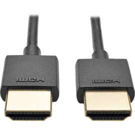 Tripp Lite 3ft Hi-Speed HDMI Cable w/ Ethernet Digital Video UHD Slim 4K x 2K 3', HDMI for Projector, Monitor, TV, Home Theater System, Audio/Video Device, iPad, A/V Receiver, Blu-ray Player, Gaming Console, Desktop Computer, 1.28 GB/s, 1 x HDMI Male Digi