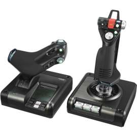 Logitech Saitek X52 Professional H.O.T.A.S. Part-Metal Throttle and Stick Simulation Controller, Cable, USB, PC