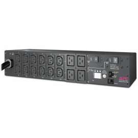 APC by Schneider Electric Rack PDU, Metered, 2U, 30A, 208V, (12) C13s & (4) C19, Metered, 12 x IEC 60320 C13, 4 x IEC 60320 C19, 230 V AC, 2U