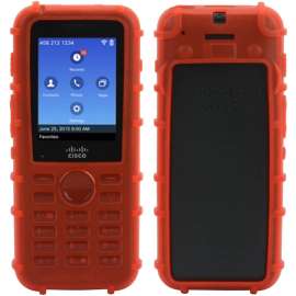zCover HealthCare Back Open Silicone Case for Cisco 8821/8821-EX, For IP Phone, Red, Rubberized, Silicone