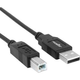 Rocstor Premium High Speed USB 2.0, 10 ft USB cable, 4 pin USB Type A (M), 4 pin USB Type B (M), 1.8 m (USB / Hi-Speed USB )