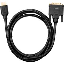 Rocstor Premium HDMI to DVI-D Cable, M/M, 6 ft, 1 x DVI-D Male, 1 x Male HDMI