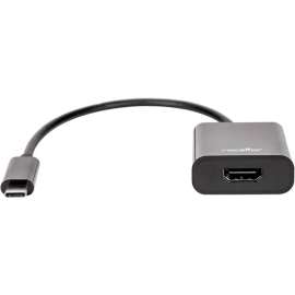 Rocstor Premium USB-C to HDMI Adapter M/F, 6", 4K 60Hz, For Chrombook, MacBook, Macbook Pro, or other USB C compatible devices connecting to Monitor, Projector, TV, or Digital Video, 1 Pack