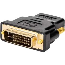 Rocstor Premium HDMI to DVI-D Video Cable Adapter, F/M, 1 x HDMI Female Digital Audio/Video, 1 x DVI-D Male Digital Video F/M, Black