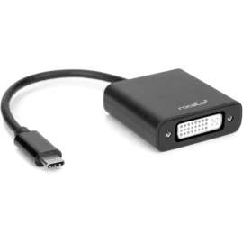 Rocstor Premium USB-C to DVI Adapter M/F- 6", USB Type-C to DVI Converter adapter for MacBook, Macbook Pro, ChromeBook or any other USB Type C devices connecting to Displayport. Use for Monitor, Projector, and Digital Display, 1 Pack, 1 x Type C Male USB,