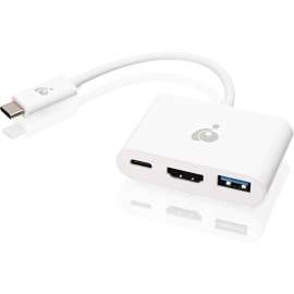 IOGEAR USB-C to Multiport HDMI / USB Adapter with PD Pass-Thru, for Notebook, USB Type C, 1 x USB Ports, HDMI
