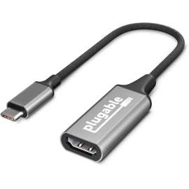Plugable USB C to HDMI 2.0 Adapter Compatible with 2018 iPad Pro, 2018 MacBook Air, 2018 MacBook Pro, Dell XPS 13 & 15, Thunderbolt 3 Ports & More, (Supports Resolutions up to 4K@60Hz)