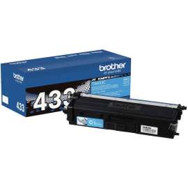 Brother TN433C Original High Yield Laser Toner Cartridge, Cyan, 1 Each, 4000 Pages