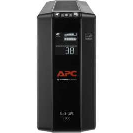 APC by Schneider Electric Back UPS Pro BX1000M, Compact Tower, 1000VA, AVR, LCD, 120V - Tower - AVR - 12 Hour Recharge - 4.30 Minute Stand-by - 120 V AC Input - 120 V AC Output - Stepped Sine Wave - 8 x NEMA 5-15R