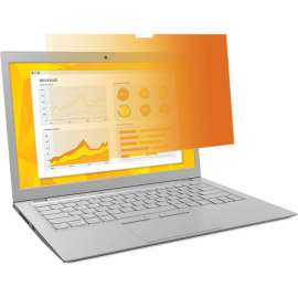 3M Gold Privacy Filter for 13.3" Widescreen Laptop (16:10) - For 13.3" Widescreen LCD Notebook - 16:10 - Scratch Resistant, Dust Resistant