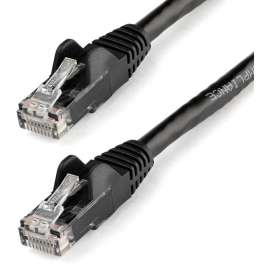 StarTech.com 150ft CAT6 Ethernet Cable, Black Snagless Gigabit, 100W PoE UTP 650MHz Category 6 Patch Cord UL Certified Wiring/TIA, 150ft Black CAT6 Ethernet cable delivers Multi Gigabit 1/2.5/5Gbps & 10Gbps up to 160ft, 650MHz