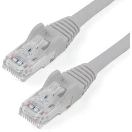 StarTech.com 30ft CAT6 Ethernet Cable, Gray Snagless Gigabit, 100W PoE UTP 650MHz Category 6 Patch Cord UL Certified Wiring/TIA, 30ft Gray CAT6 Ethernet cable delivers Multi Gigabit 1/2.5/5Gbps & 10Gbps up to 160ft, 650MHz