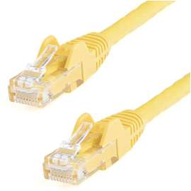 StarTech.com 6in CAT6 Ethernet Cable, Yellow Snagless Gigabit, 100W PoE UTP 650MHz Category 6 Patch Cord UL Certified Wiring/TIA, 6in Yellow CAT6 Ethernet cable delivers Multi Gigabit 1/2.5/5Gbps & 10Gbps up to 160ft, 650MHz