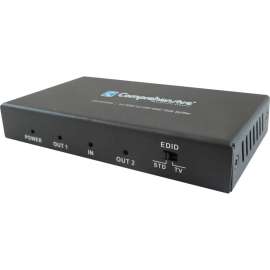 Comprehensive Cable Comprehensive 1x2 HDMI Full UHD 4K60 18Gb Splitter (YUV:444), 600 MHz, 25 Hz to 600 MHz, 4096 x 2160, 1 x HDMI In
