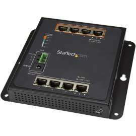 StarTech.com Industrial 8 Port Gigabit PoE Switch, 4 x PoE+ 30W, Power Over Ethernet GbE Layer/L2 Managed Network Switch -40C to +75C, Industrial 8 port Gigabit PoE switch Up to 30W per 4 Power over Ethernet ports +75C to -40C temp 10/100/1000 Mbps networ