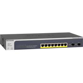 Netgear ProSAFE 8-Port PoE+ Gigabit Smart Managed Switch with 2 SFP Ports (GS510TPP), 8 Ports, Manageable, Gigabit Ethernet, 1000Base-T