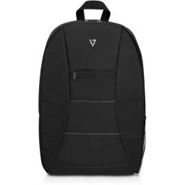 V7 Essential CBK1-BLK-9N Carrying Case (Backpack) for 15.6" Notebook - Black - Polyester Body - Shoulder Strap - 18.3" Height x 12" Width x 4.5" Depth