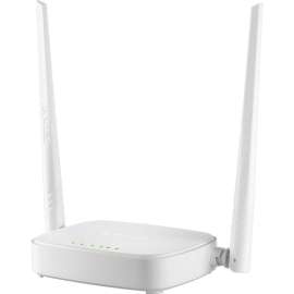 Tenda N301 N300 Wireless Easy Setup Router - 2.40 GHz ISM Band - 2 x Antenna(2 x External) - 37.50 MB/s Wireless Speed - 3 x Network Port - 1 x Broadband Port - Fast Ethernet - VPN Supported - Desktop