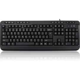 Adesso Multimedia Desktop Keyboard with 3-Port USB Hub - Cable Connectivity - USB Interface - 104 Key Media Player, Volume Down, Volume Up, Mute, Play/Pause, Previous Track, Next Track, Stop, My Computer, Calculator, Email, ... Hot Key(s) - English