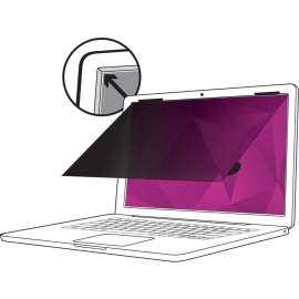 3M High Clarity Privacy Filter Black, Glossy, For 14" Widescreen LCD Notebook, 16:9, Scratch Resistant, Dust Resistant