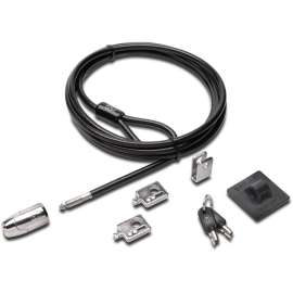 Kensington Desktop & Peripherals Locking Kit 2.0, Black, Carbon Steel, 8 ft, For Desktop Computer
