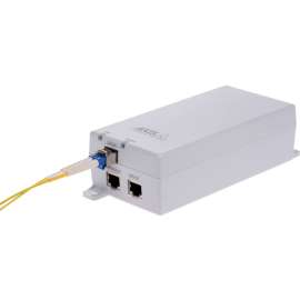 Axis Communications AXIS T8154 Transceiver/Media Converter - 1 x - Gigabit Ethernet - 1000Base-X, 10/100/1000Base-T - SFP - Power Supply - Rail-mountable, Wall Mountable, Shelf Mount
