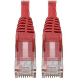 Tripp Lite Cat6 Gigabit Snagless Molded (UTP) Ethernet Cable (RJ45 M/M) PoE Red 4 ft. (1.22 m), Category 6 for Network Adapter, Network Device, Server, Router, Switch, Hub, Modem, 128 MB/s, Patch Cable, 3.94 ft