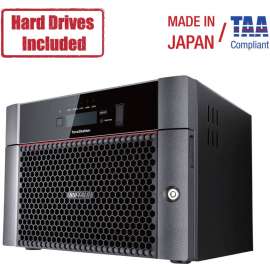 Buffalo Americas Buffalo TeraStation 5810DN Desktop 16TB NAS Hard Drives Included, Annapurna Labs Alpine AL-314 Quad-core (4 Core) 1.70 GHz, 8 x HDD Supported, 4 x HDD Installed, 16 TB Installed HDD Capacity