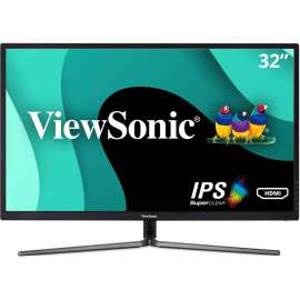 ViewSonic VX3211-2K-MHD 32 Inch IPS WQHD 1440p Monitor with 99% sRGB Color Coverage HDMI VGA and DisplayPort, 32" Monitor, IPS Panel, QHD 2560 x 1440, 1.07 Billion Colors