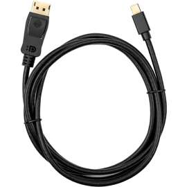 Rocstor premium 6ft (2m) Mini DisplayPort 1.2v to DisplayPort Cable M/M, 4K, mini DisplayPort to Displayport for Ultrabook, Projector, Desktop Computer DisplayPort supports 4Kx2K Resolution at 60Hz, 6 ft Mini DP to DP Cable, 6ft Mini DisplayPort to Displa