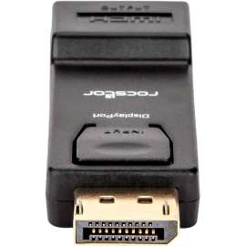 Rocstor Premium DisplayPort to HDMI Video Adapter Converter, M/F, 1 x HDMI Female, 1 x DisplayPort Male, Gold Platted Connectors