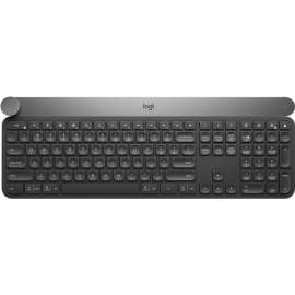 Logitech Advanced Keyboard with Creative Input Dial, Wireless Connectivity, Bluetooth/RF, USB Interface On/Off Switch Hot Key(s), Jog Dial