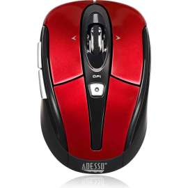 Adesso iMouse S60R, 2.4 GHz Wireless Programmable Nano Mouse, Optical, Wireless, Radio Frequency