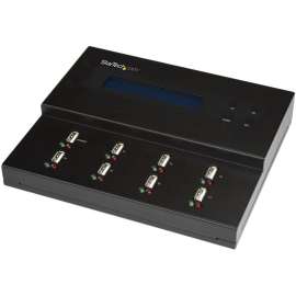 Startech.com Standalone 1 to 7 USB Thumb Drive Duplicator/Eraser, Multiple USB Flash Drive Copier/Cloner, Sector-by-Sector Copy, Sanitizer, 1 to 7 Standalone USB Flash Drive Duplicator and Eraser; Supports USB 3.0/2.0 Flash Drives; Up to 1.5 GB/min System