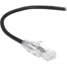 Black Box Corporatio Black Box Slim-Net Cat.6 UTP Patch Network Cable, 3 ft Category 6 Network Cable for Patch Panel, Wallplate, Network Device, First End: 1 x RJ-45 Network, Male, Second End: 1 x RJ-45 Network