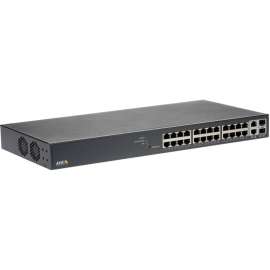 Axis Communications AXIS T8524 Ethernet Switch - 24 Ports - Manageable - 1000Base-X - TAA Compliant - 2 Layer Supported - Modular - 2 SFP Slots - Twisted Pair, Optical Fiber