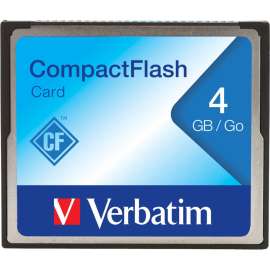 Verbatim 4GB CompactFlash Memory Card, 1 Card/1 Pack