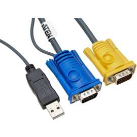 Aten Technologies Aten PS/2 to USB Intelligent KVM Cable, 6ft