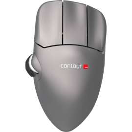 Contour Mouse Wireless, PixArt PMW3330, Wireless, Radio Frequency, Gunmetal Gray