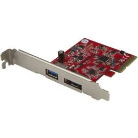 StarTech.com 2 Port USB 3.1 (10Gbps) + eSATA PCI Express Card, 1x USB-A + 1x eSATA, USB3.1 PCIe Card eSATA Card, USB3.1 Expansion Card, Add one USB 3.1 (10Gbps) port and one eSATA (6Gbps) port to your computer, through a single PCI Express slot