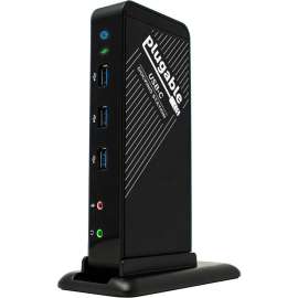Plugable USB C Docking Station with Charging, Compatible with Thunderbolt 3 and USB-C MacBooks and Specific Windows, Chromebook, Linux Systems, (HDMI Display, 60W Charging, Ethernet, 3x USB 3.0 Ports), TAA