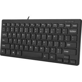 Adesso SlimTouch Mini Keyboard, Cable Connectivity, USB Interface, 78 Key, English (US)